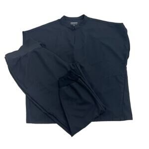 Mandala Women's Black Scrub set